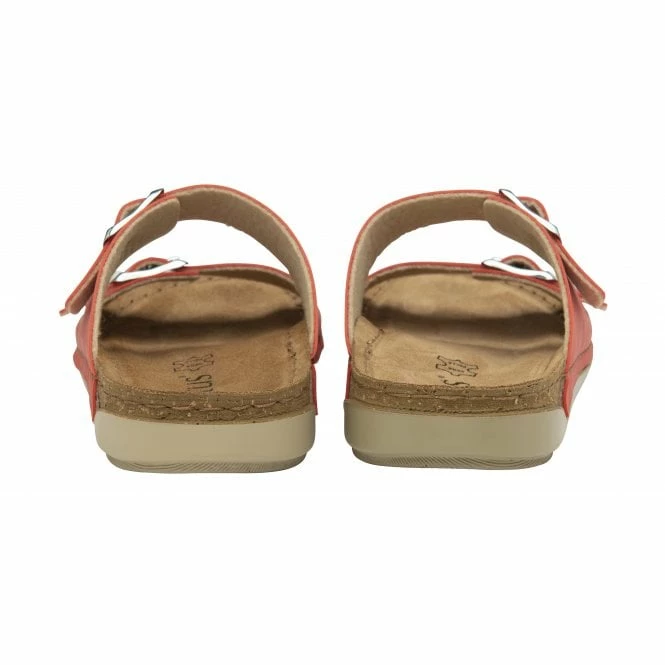 Red Cortona Open-Toe Mule Sandals | Lotus 5 Red Cortona Open-Toe Mule Sandals | Lotus - Image 3