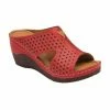 Red Leather Genevieve Mule Sandals | Lotus -Lotus Shop red leather genevieve mule sandals lotus p13791 33349 medium