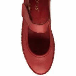 Red Leather Keryn Flat Shoes | Lotus -Lotus Shop red leather keryn flat shoes lotus p13632 33308 medium
