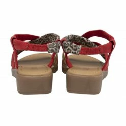 Red & Leopard-Print Leather Christa Wedge Sandals | Lotus -Lotus Shop red leopard print leather christa wedge sandals lotus p13291 31187 medium