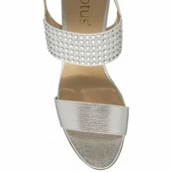 Silver & Diamante Aurora Heeled Sandals | Lotus -Lotus Shop silver diamante aurora heeled sandals lotus p13716 33008 medium