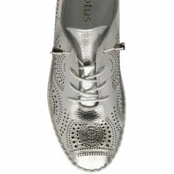 Silver Leather Katya Casual Shoes | Lotus -Lotus Shop silver leather katya casual shoes lotus p13696 33296 medium