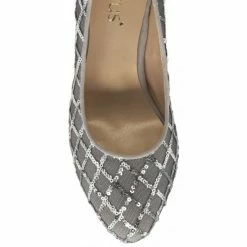 Silver Lucia Patterned Court Shoes | Lotus -Lotus Shop silver lucia patterned court shoes lotus p13500 32263 medium