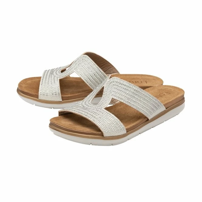 Silver Nadya Open-Toe Mule Sandals | Lotus 4 Silver Nadya Open-Toe Mule Sandals | Lotus - Image 2