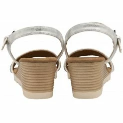 Silver Nantes Open-Toe Wedge Sandals | Lotus -Lotus Shop silver nantes open toe wedge sandals lotus p13775 32859 medium