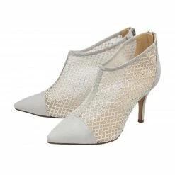 Lotus Shop -Lotus Shop silver textile alexandra shoe boots lotus p13527 31877 medium