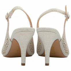 Silver Textile Lyla Slingback Court Shoes | Lotus -Lotus Shop silver textile lyla slingback court shoes lotus p12918 30257 medium