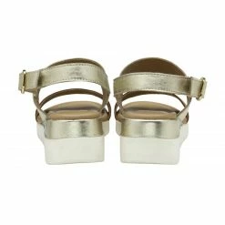 Tan & Gold Leather Madelyn Wedge Sandals | Lotus -Lotus Shop tan gold leather madelyn wedge sandals lotus p13165 31467 medium