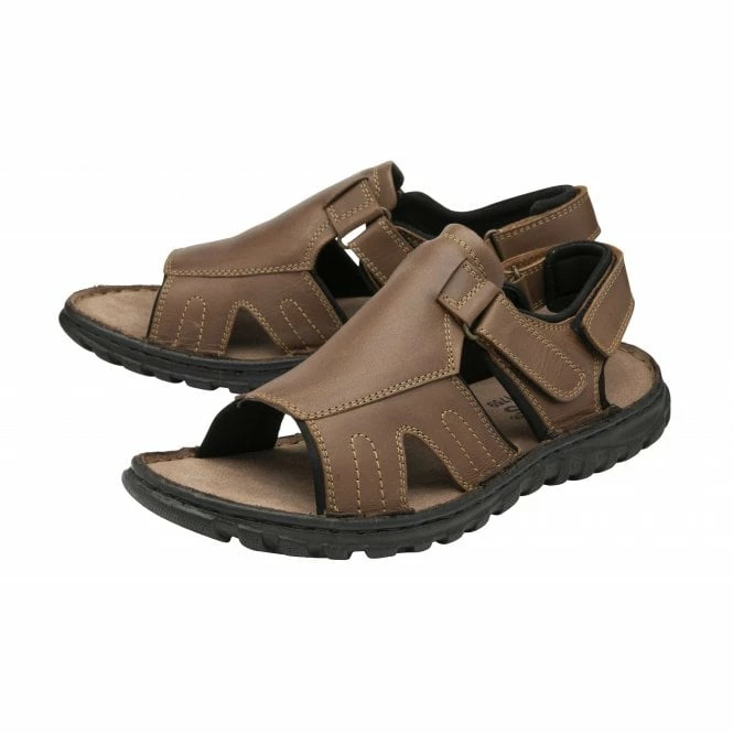 Tan Leather Archie Open-Toe Sandals | Lotus 4 Tan Leather Archie Open-Toe Sandals | Lotus - Image 2