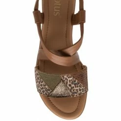 Tan Leather Evette Open-Toe Sandals | Lotus -Lotus Shop tan leather evette open toe sandals lotus p13683 32804 medium