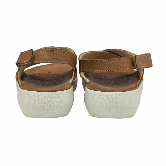 Tan Leather Gianna Open-Toe Sandals | Lotus 5 Tan Leather Gianna Open-Toe Sandals | Lotus - Image 3