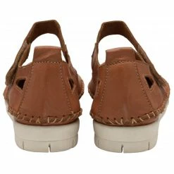 Tan Leather Keryn Flat Shoes | Lotus -Lotus Shop tan leather keryn flat shoes lotus p13751 33311 medium