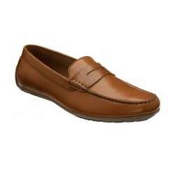 Tan Leather Marcel Loafers | Lotus