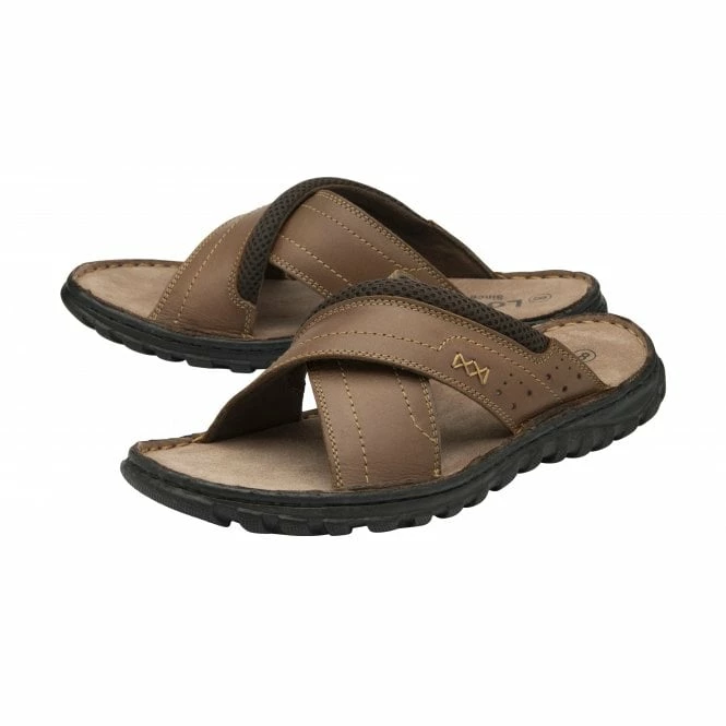 Tan Leather Mikey Mule Sandals | Lotus 4 Tan Leather Mikey Mule Sandals | Lotus - Image 2