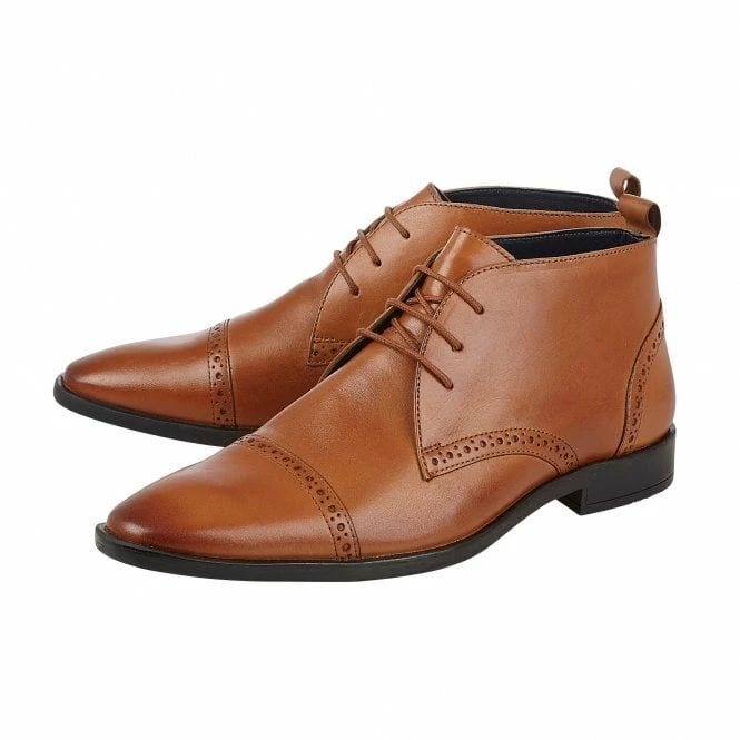 Tan Leather Norris Lace-Up Boots | Lotus 4 Tan Leather Norris Lace-Up Boots | Lotus - Image 2