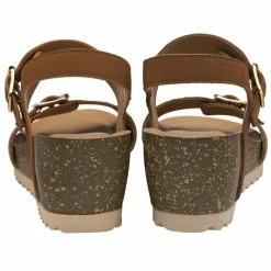 Tan & Snake-Print Leather Brynlee Open-Toe Wedge Sandals | Lotus -Lotus Shop tan snake print leather brynlee open toe wedge sandals lotus p13679 32707 medium