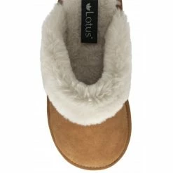 Tan Suede Cressida Mule Slippers | Lotus -Lotus Shop tan suede cressida mule slippers lotus p13139 30989 medium