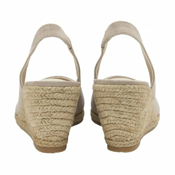 Taupe Microfibre Gigi Wedge Espadrilles | Lotus 5 Taupe Microfibre Gigi Wedge Espadrilles | Lotus - Image 3