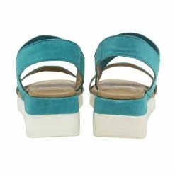 Turquoise Suede Cecilla Open-Toe Sandals | Lotus -Lotus Shop turquoise suede cecilla open toe sandals lotus p13244 31351 medium