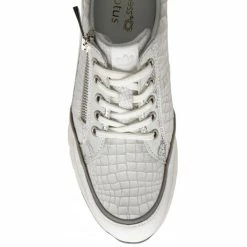 White Croc-Print Leather Sanford Casual Trainers | Stressless By Lotus 9 White Croc-Print Leather Sanford Casual Trainers | Stressless By Lotus -Lotus Shop white croc print leather sanford casual trainers stressless by lotus p13609 32948 medium