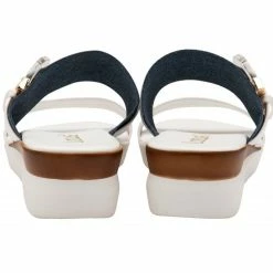 White & Denim Giovanna Mule Sandals | Lotus -Lotus Shop white denim giovanna mule sandals lotus p13661 32687 medium