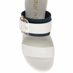 White & Denim Giovanna Mule Sandals | Lotus -Lotus Shop white denim giovanna mule sandals lotus p13661 32688 medium