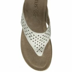 White Ferarra Flat Toe-Post Sandals | Lotus 9 White Ferarra Flat Toe-Post Sandals | Lotus -Lotus Shop white ferarra flat toe post sandals lotus p13255 31316 medium