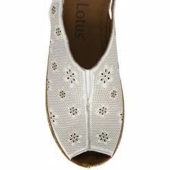 White Leather Deniz Wedge Shoes | Lotus 9 White Leather Deniz Wedge Shoes | Lotus -Lotus Shop white leather deniz wedge shoes lotus p13703 32932 medium