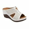 White Leather Genevieve Mule Sandals | Lotus -Lotus Shop white leather genevieve mule sandals lotus p13584 32749 medium