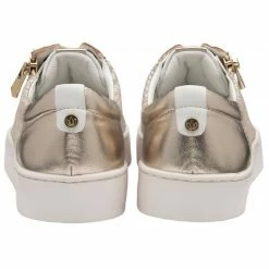 White Leather & Gold Croc-Print Sky Casual Trainers | Stressless By Lotus 8 White Leather & Gold Croc-Print Sky Casual Trainers | Stressless By Lotus -Lotus Shop white leather gold croc print sky casual trainers stressless by lotus p13622 32895 medium