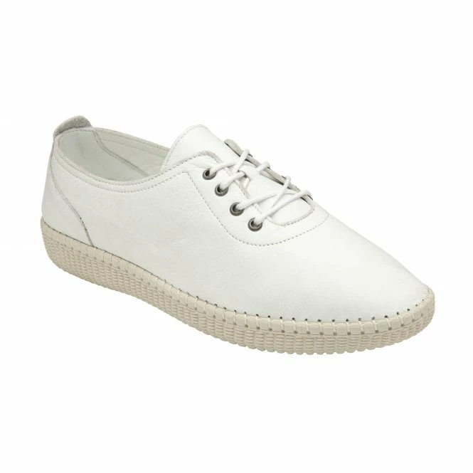 White Leather Juliana Lace-Up Shoes | Lotus 3 White Leather Juliana Lace-Up Shoes | Lotus