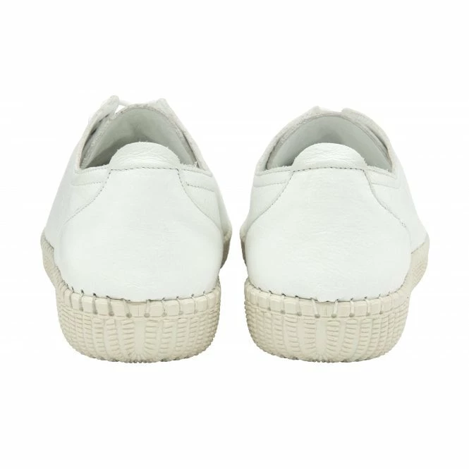 White Leather Juliana Lace-Up Shoes | Lotus 5 White Leather Juliana Lace-Up Shoes | Lotus - Image 3