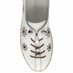 White Leather Kristen Slip-On Shoes | Lotus -Lotus Shop white leather kristen slip on shoes lotus p13629 33268 medium