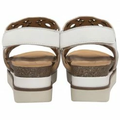 White Leather Melbourne Open-Toe Flatform Sandals | Lotus -Lotus Shop white leather melbourne open toe flatform sandals lotus p13582 32731 medium