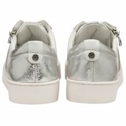 White & Leopard-Print Leather Sahara Zip-Up Trainers | Stressless By Lotus -Lotus Shop white leopard print leather sahara zip up trainers stressless by lotus p13765 33207 medium