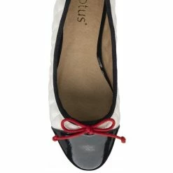 White, Navy & Red Ivy Ballerina Shoes | Lotus -Lotus Shop white navy red ivy ballerina shoes lotus p13627 33136 medium