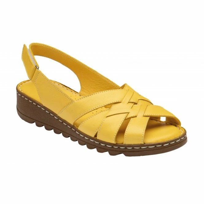 Yellow Leather Ceylan Slingback Sandals | Lotus 3 Yellow Leather Ceylan Slingback Sandals | Lotus