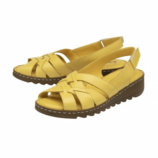 Yellow Leather Ceylan Slingback Sandals | Lotus 4 Yellow Leather Ceylan Slingback Sandals | Lotus - Image 2