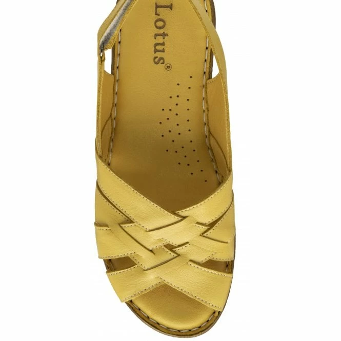 Yellow Leather Ceylan Slingback Sandals | Lotus 6 Yellow Leather Ceylan Slingback Sandals | Lotus - Image 4